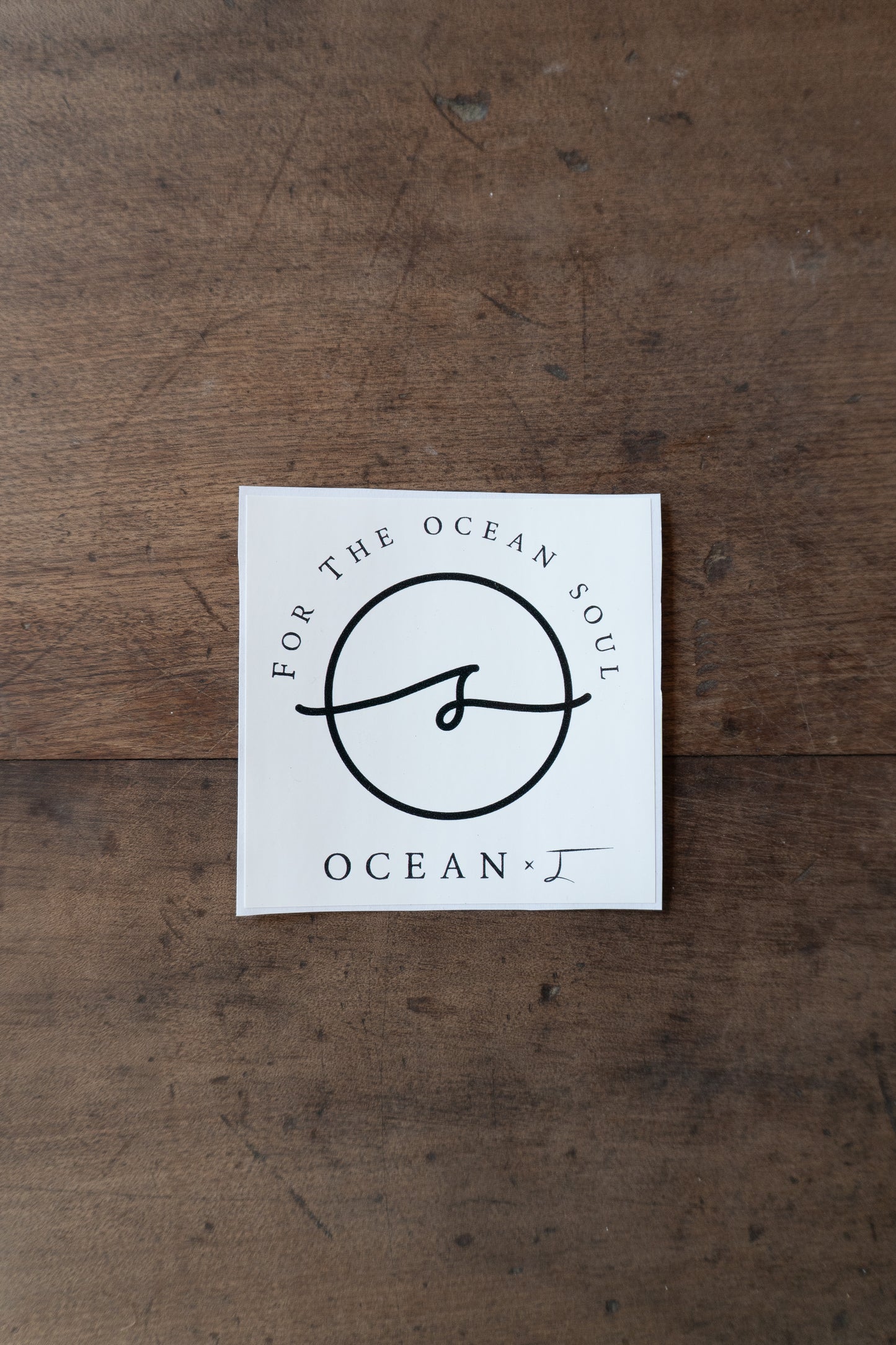Ocean & I Large sticker