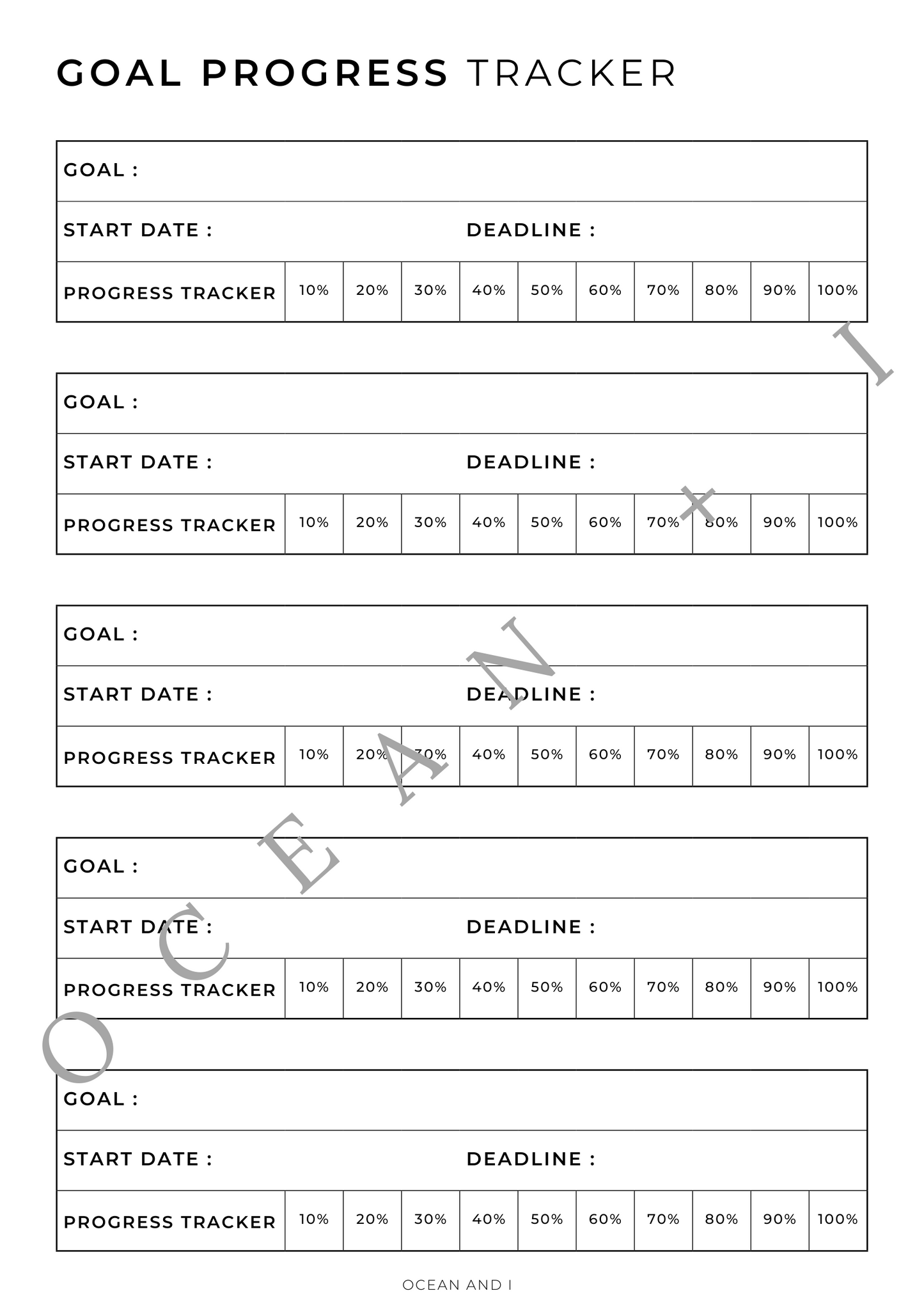 2024 GOAL TEMPLATES - Make It Happen