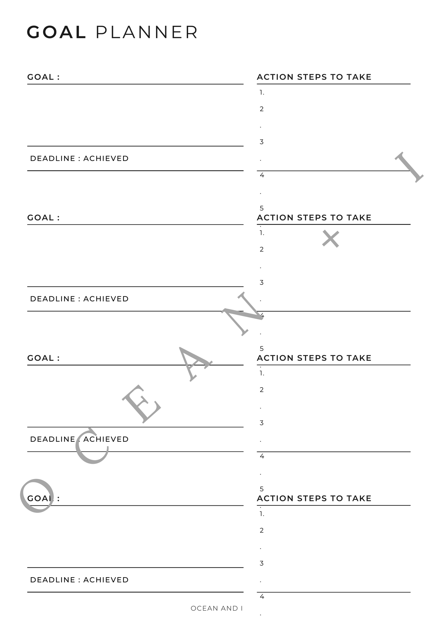2024 GOAL TEMPLATES - Make It Happen