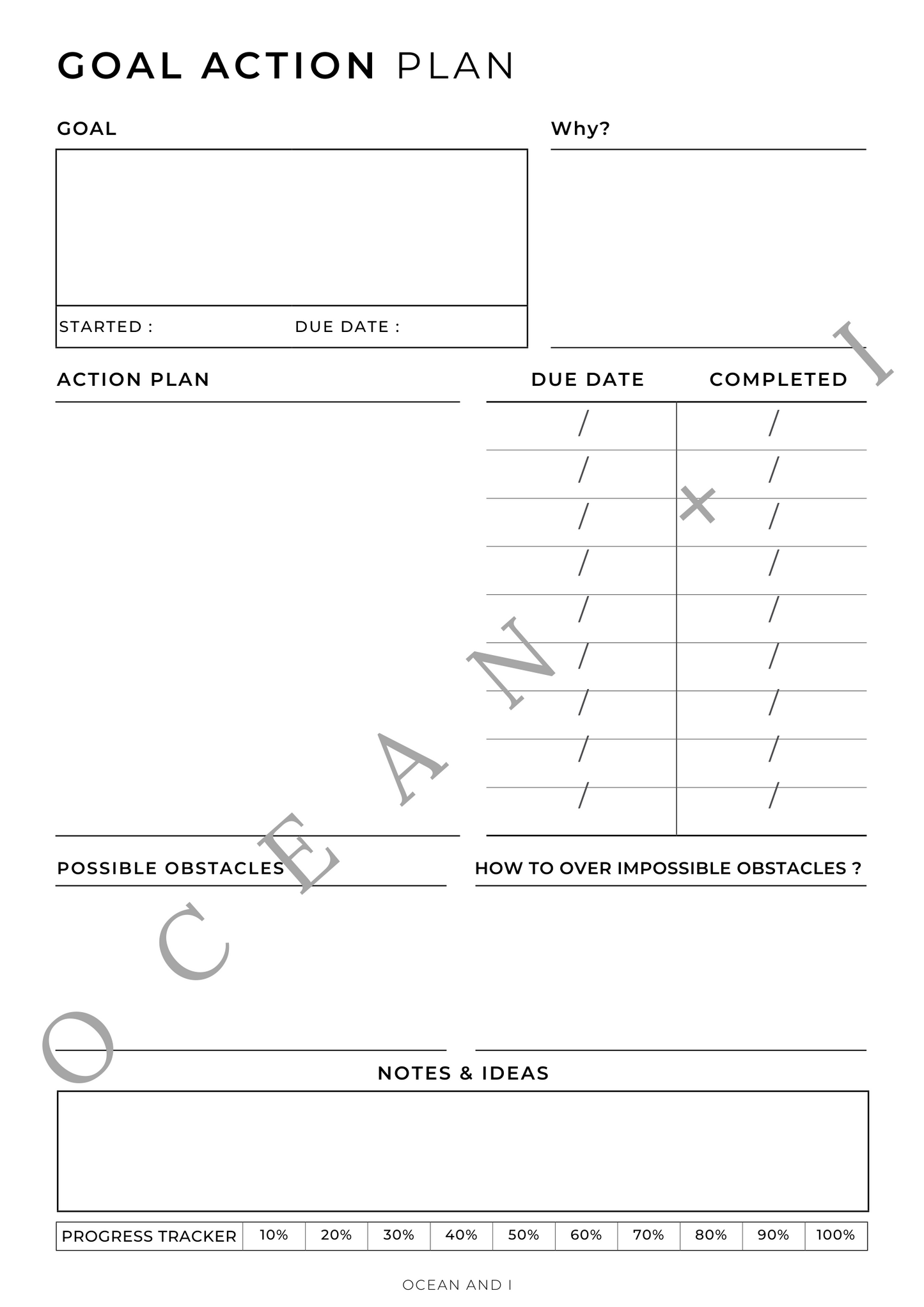 2024 GOAL TEMPLATES - Make It Happen