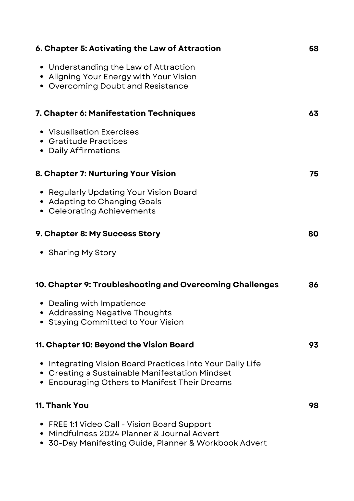 CREATE YOUR VISION BOARD 2024 - eBOOK