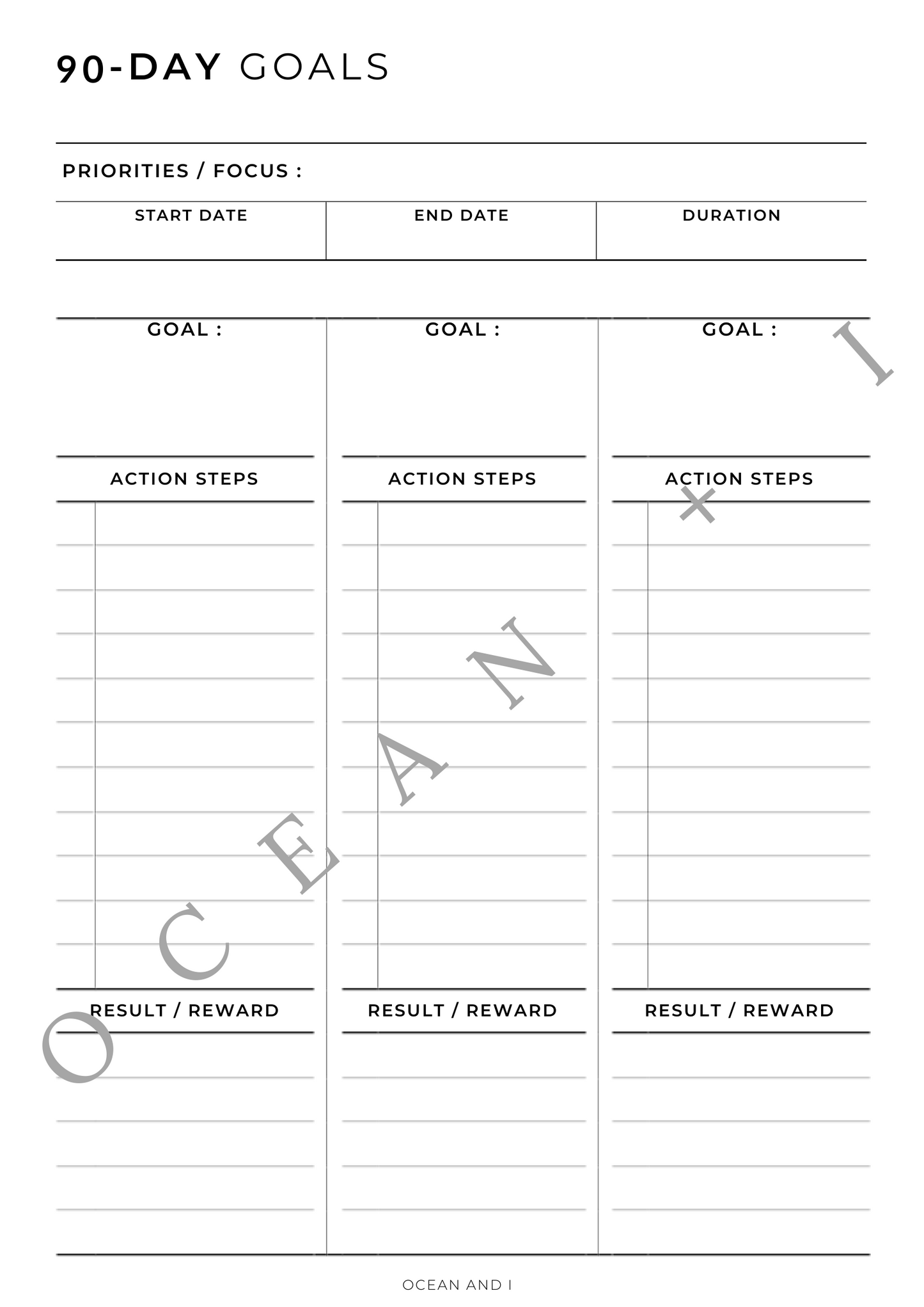 2024 GOAL TEMPLATES - Make It Happen