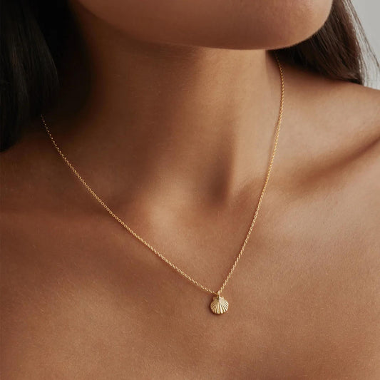 18k Gold Vermeil Shell Necklace