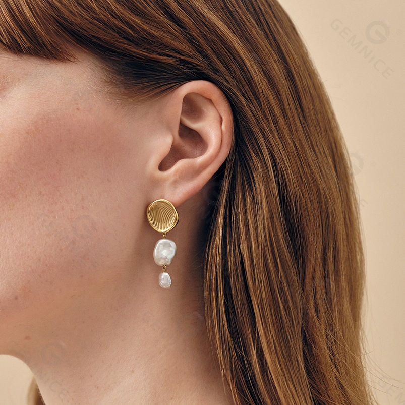 Summer Ocean Collection Set 18K Gold Plated Natural Pearl