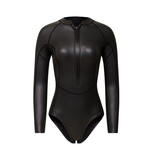 Black Rubber Women Short Wetsuit