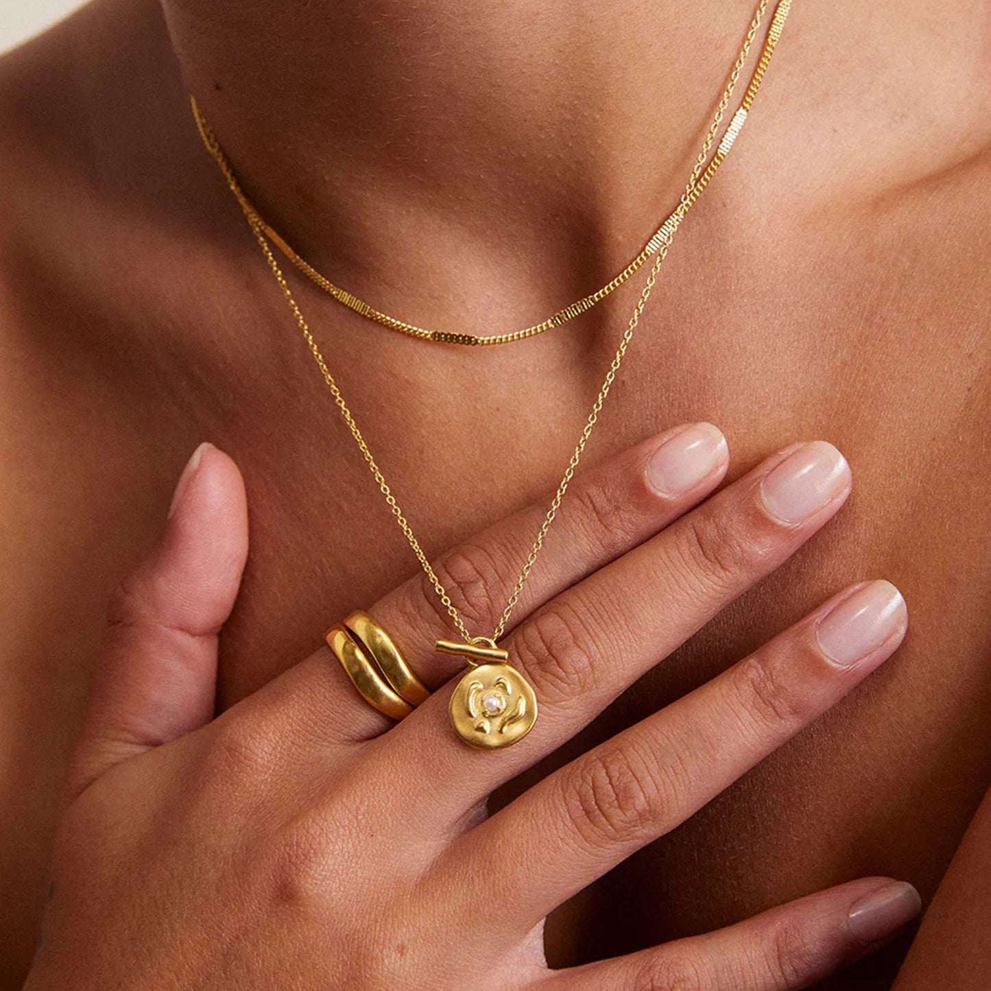 Pearl Coin Necklace