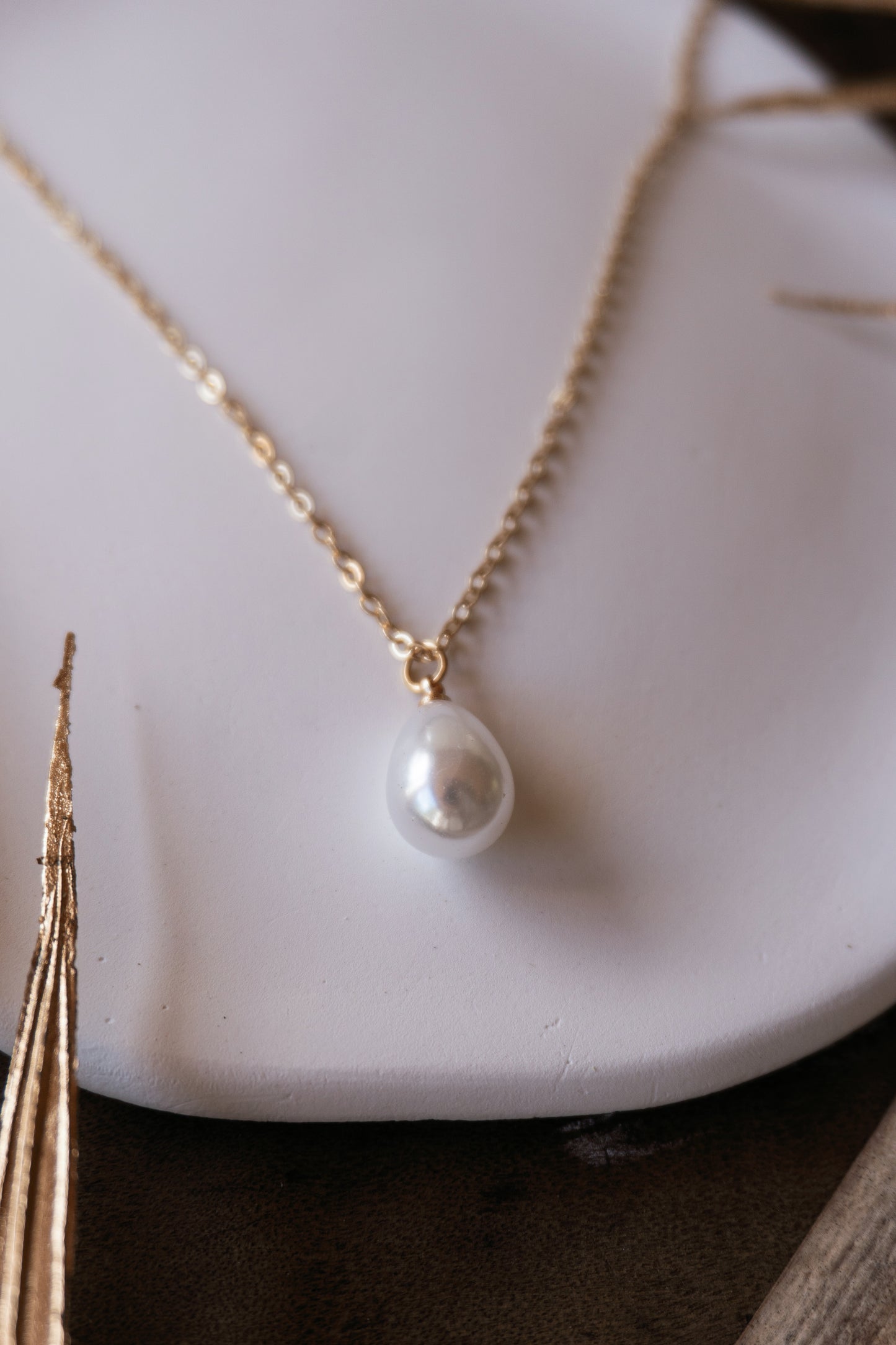 Single Pear Necklace